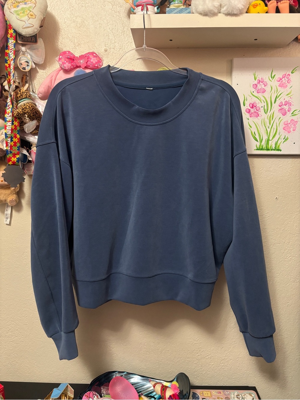 Lululemon Perfectly Oversized Cropped Crew *Softstreme Sz 8